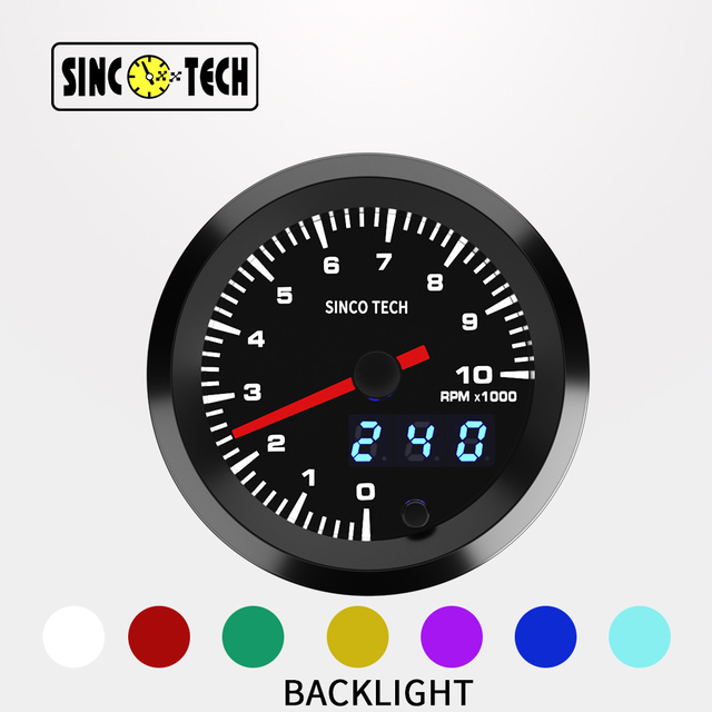 Do6360 2 Inch Digital Tachometer Gauge 1000rpm for 12V Vehicle