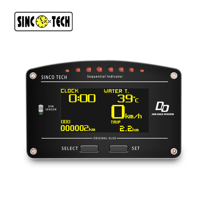 Sinco Tech Digital OLED Display DO907 Car Dashboard Universal Gauge