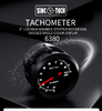 Sinco Tech Do6380 30mA 7 Color Race Car Motor Vehicle 52mm Tachometers